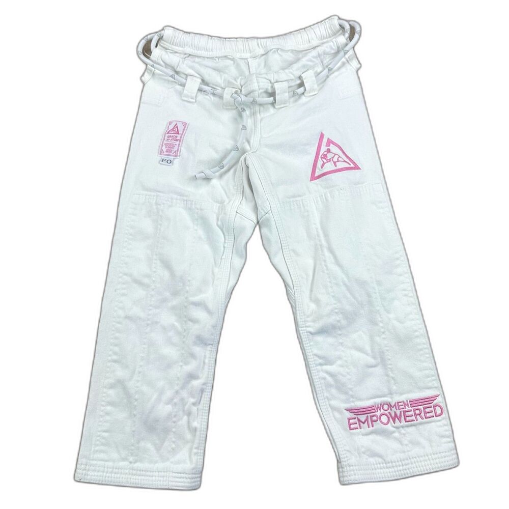 Gracie Jiu-Jitsu Women Empowered FlexFight Gi White Pants Size FO
